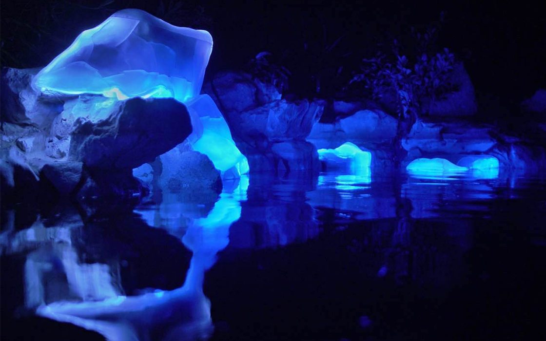 Una artista lleva icebergs a la ciudad tropical de Sanya con escaneo 3D