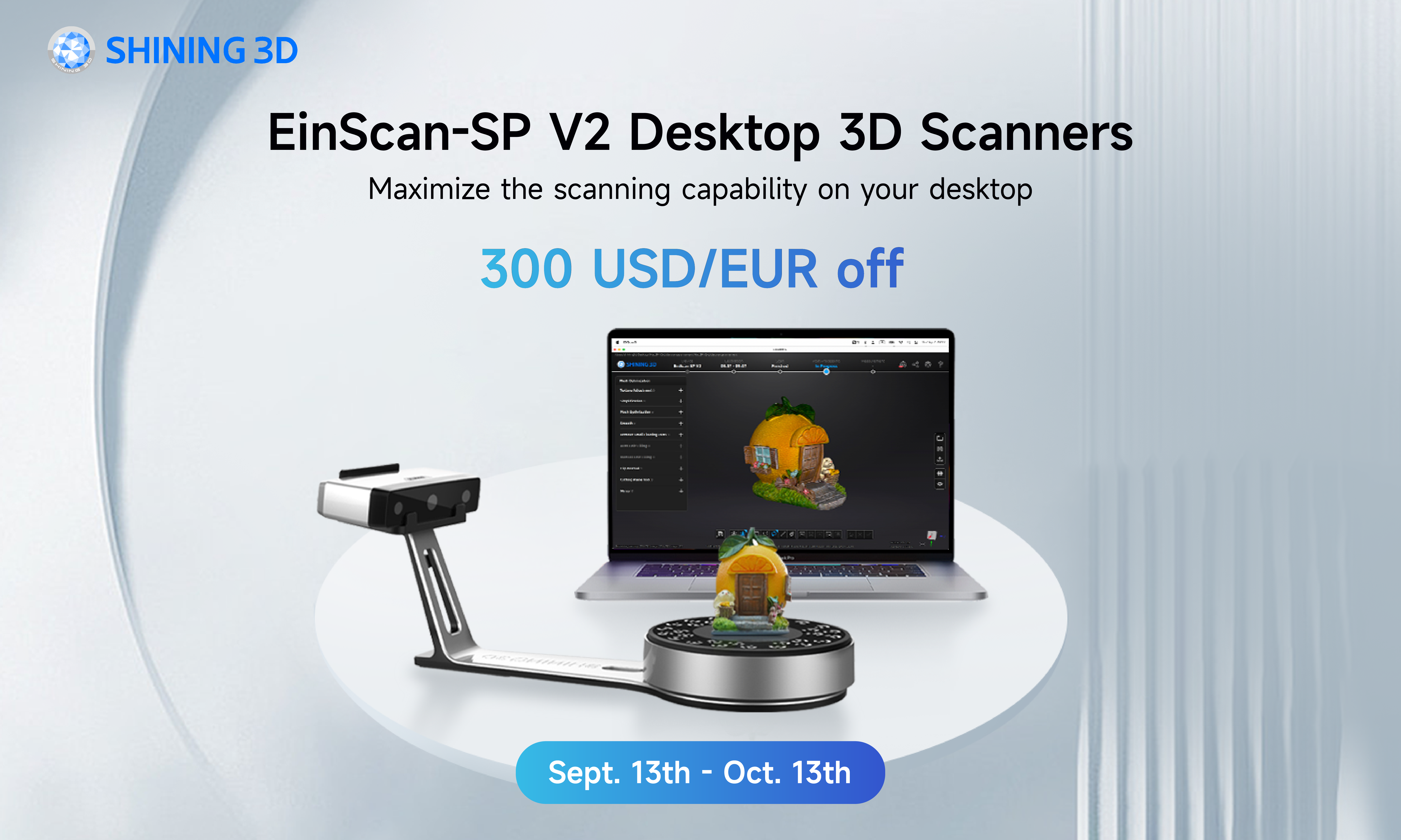 Unlock High Quality Desktop 3D Scanning with EinScan-SP V2 - EinScan